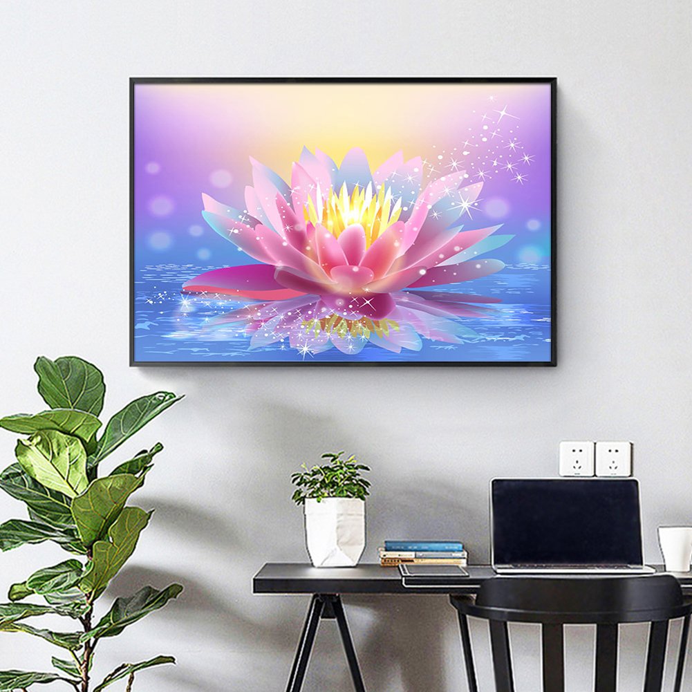 Diamond Painting - Full Round - Lotus
