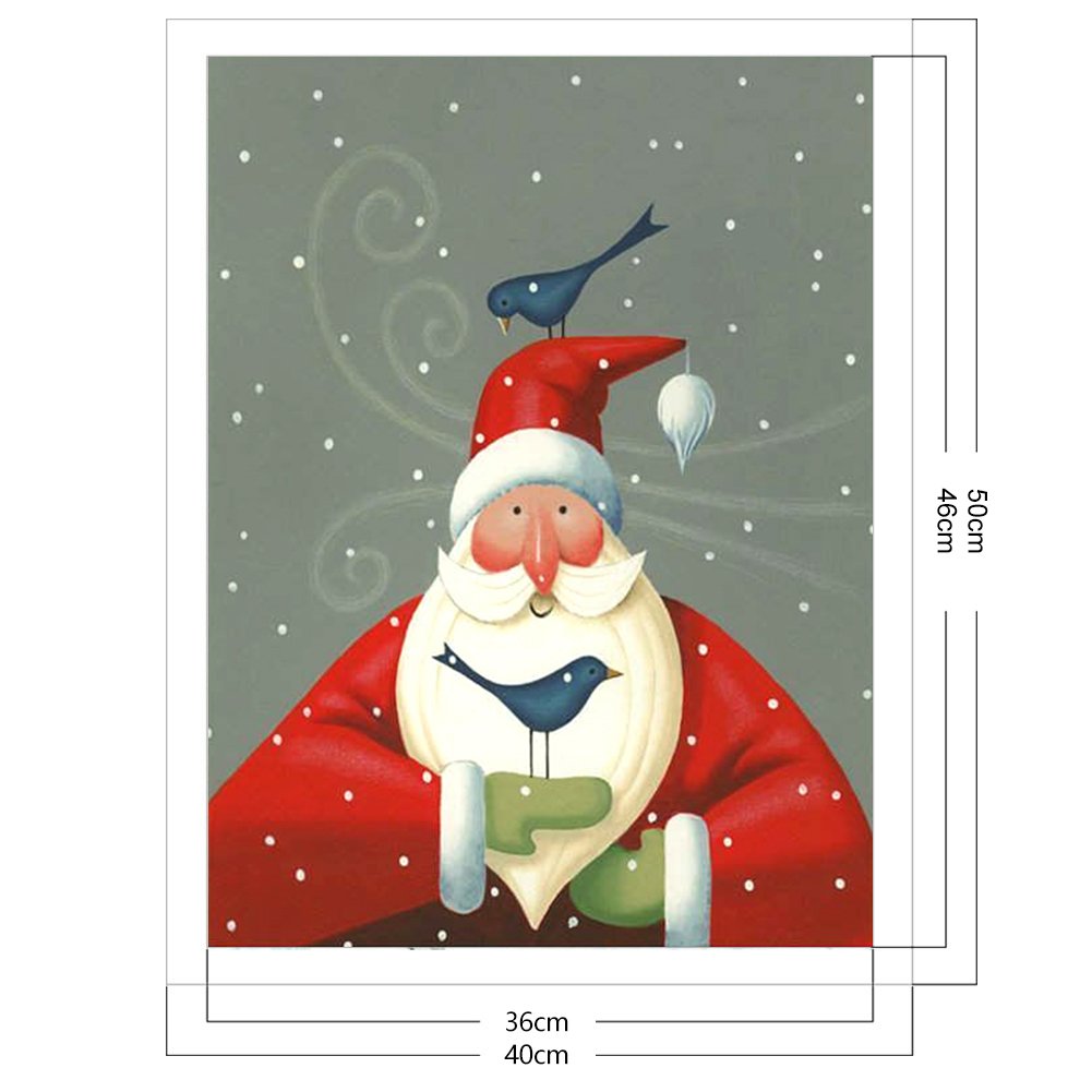 11ct Stamped Cross Stitch - Santa  ( 40*50cm)
