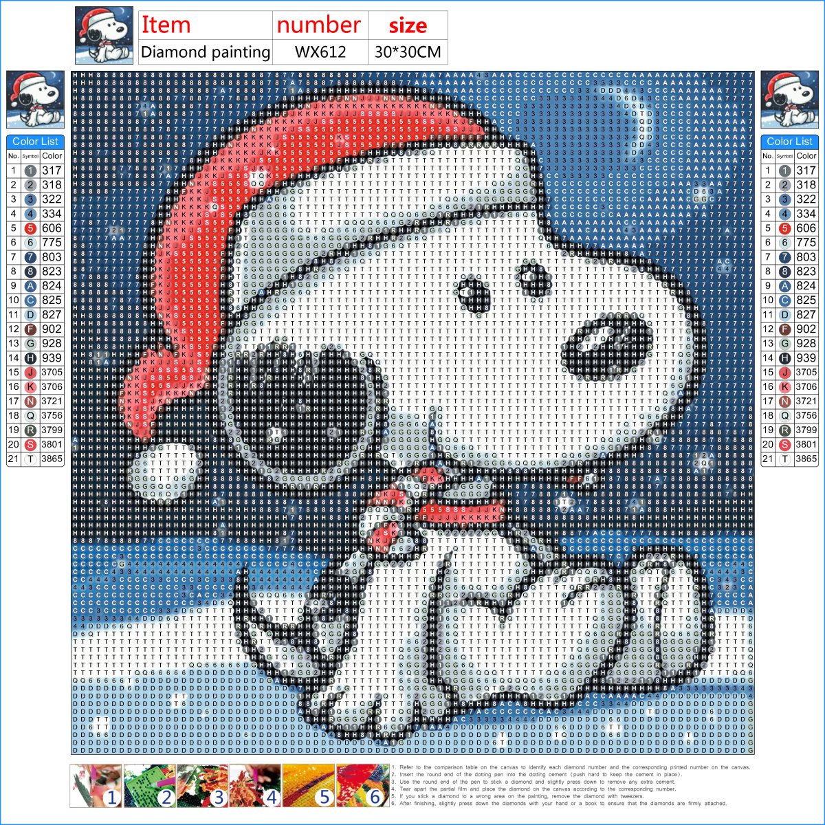 5D DIY Diamond Painting - Full Round - Snoopy