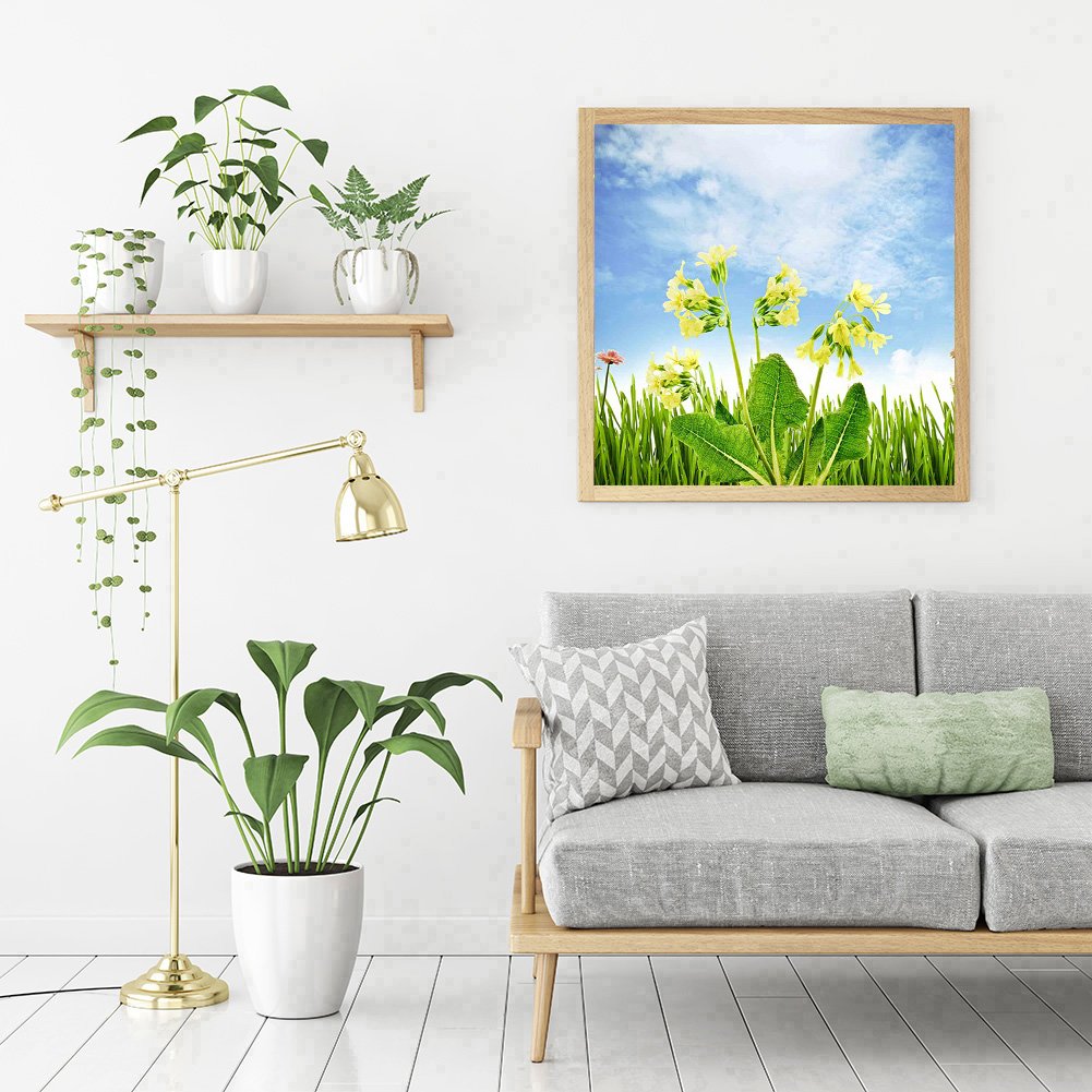 Diamond Painting - Full Round - Blue Sky Flower