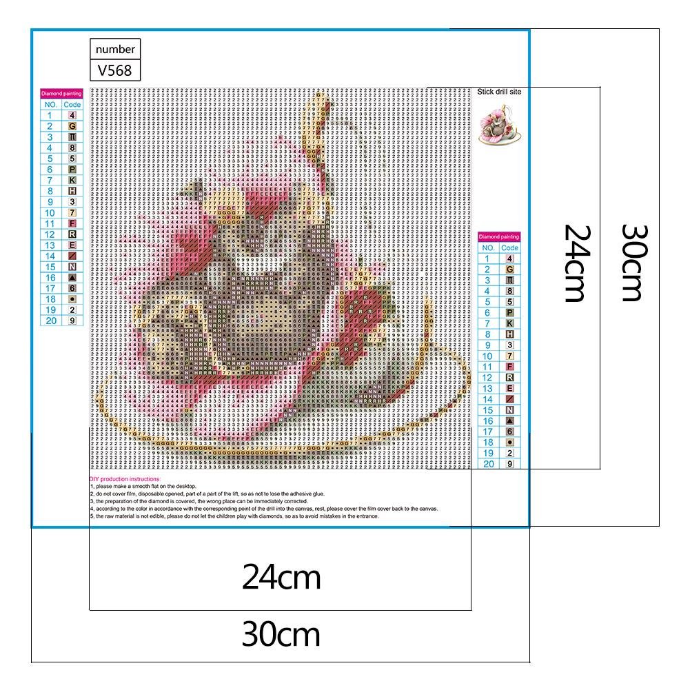 Diamond Painting - Full Round - Cup Rats