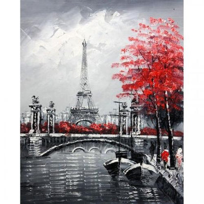 Paris Tower Full Round Square Diamond Painting Kits