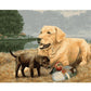  Dog Hand Painted Acrylic Canvas Modern Wall Art Craft
