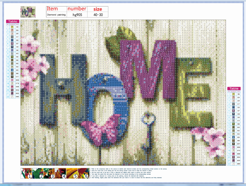 Diamond Painting - Full Round - HOME B