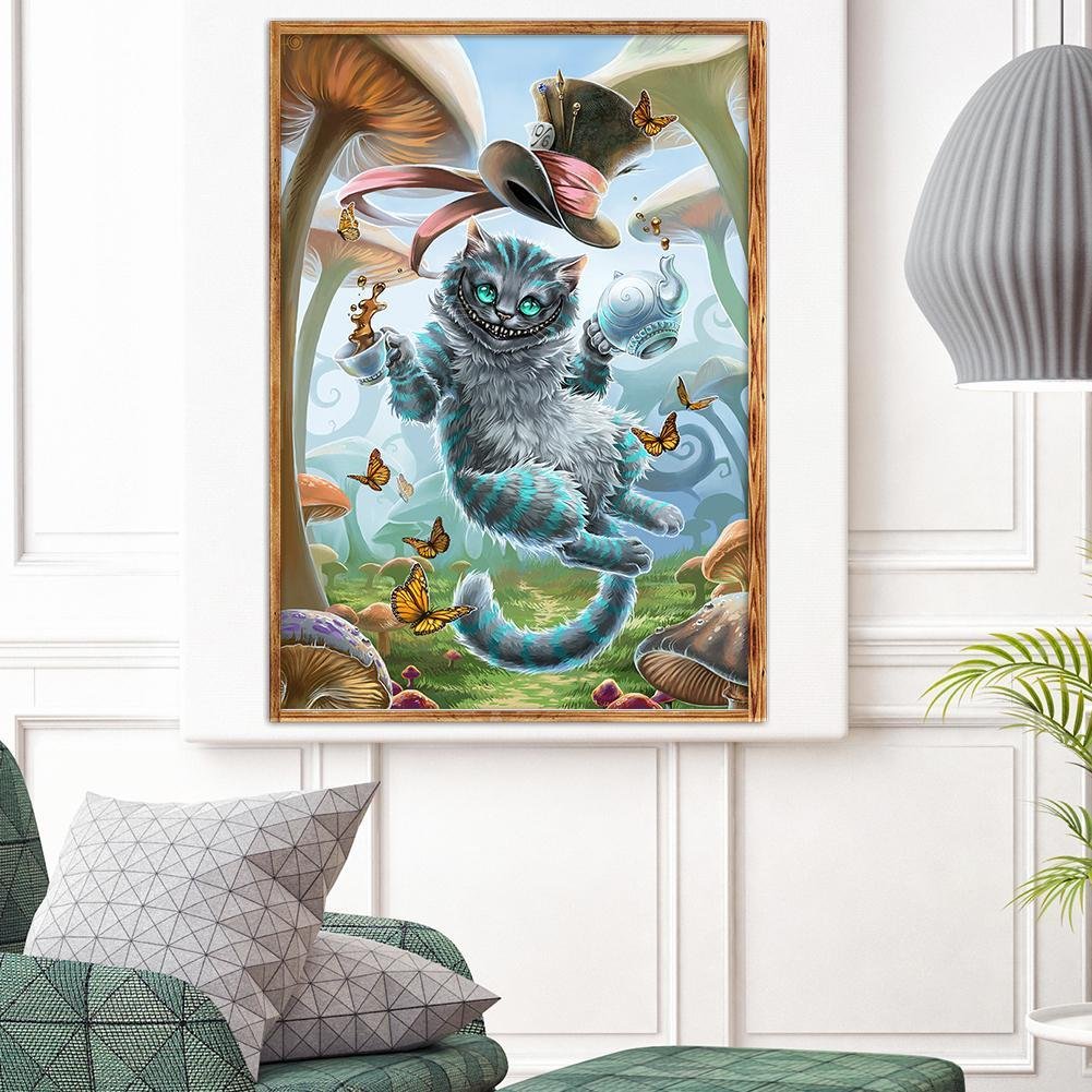 Diamond Painting - Full Round - Naughty Cat