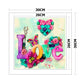 11CT Stamped Cross Stitch - Love Heart(30*30cm)