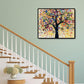 Oil Painting By Numbers Kits Colorful Tree Hand Painted Canvas Wall Picture