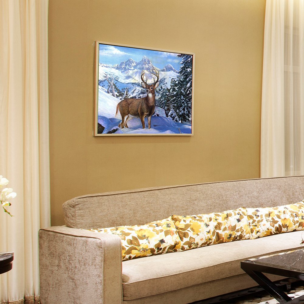 Diamond Painting - Full Round - Snow Deer B