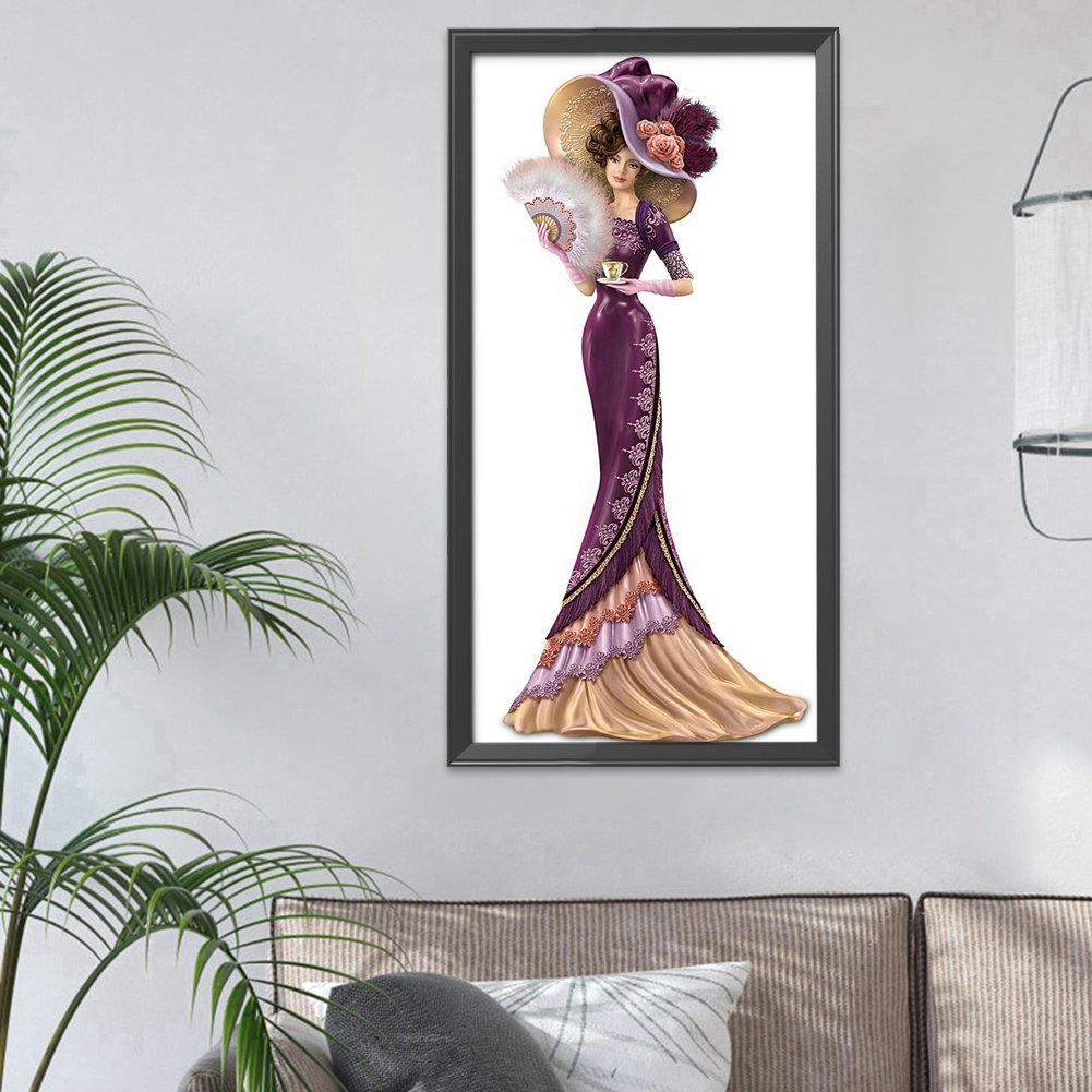 14ct Stamped Cross Stitch - Noblewoman(36*66cm) B