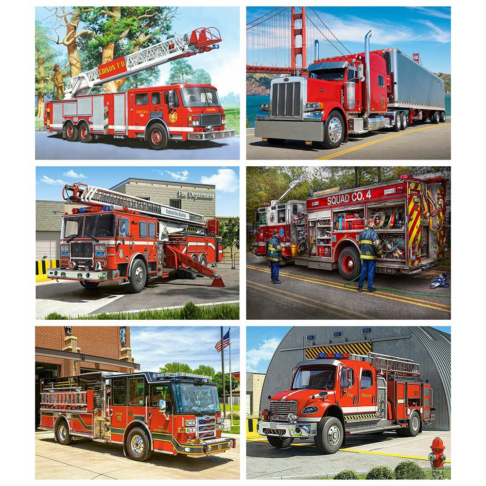 Diamond Paintings Art Full Drill Fire Truck