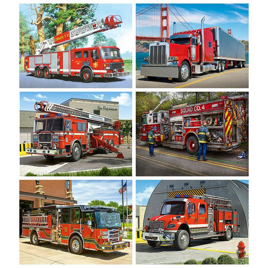 Diamond Paintings Art Full Drill Fire Truck