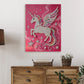DIY Pearl Painting With Frame - Handmade Self-Adhesive Pearls - White Unicorn (30*40cm)