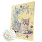 DIY Pearl Painting With Frame - Handmade Self-Adhesive Pearls - Cat (30*40cm) B