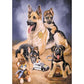 5D Diy Diamond Painting Kit Full Round Beads Dogs