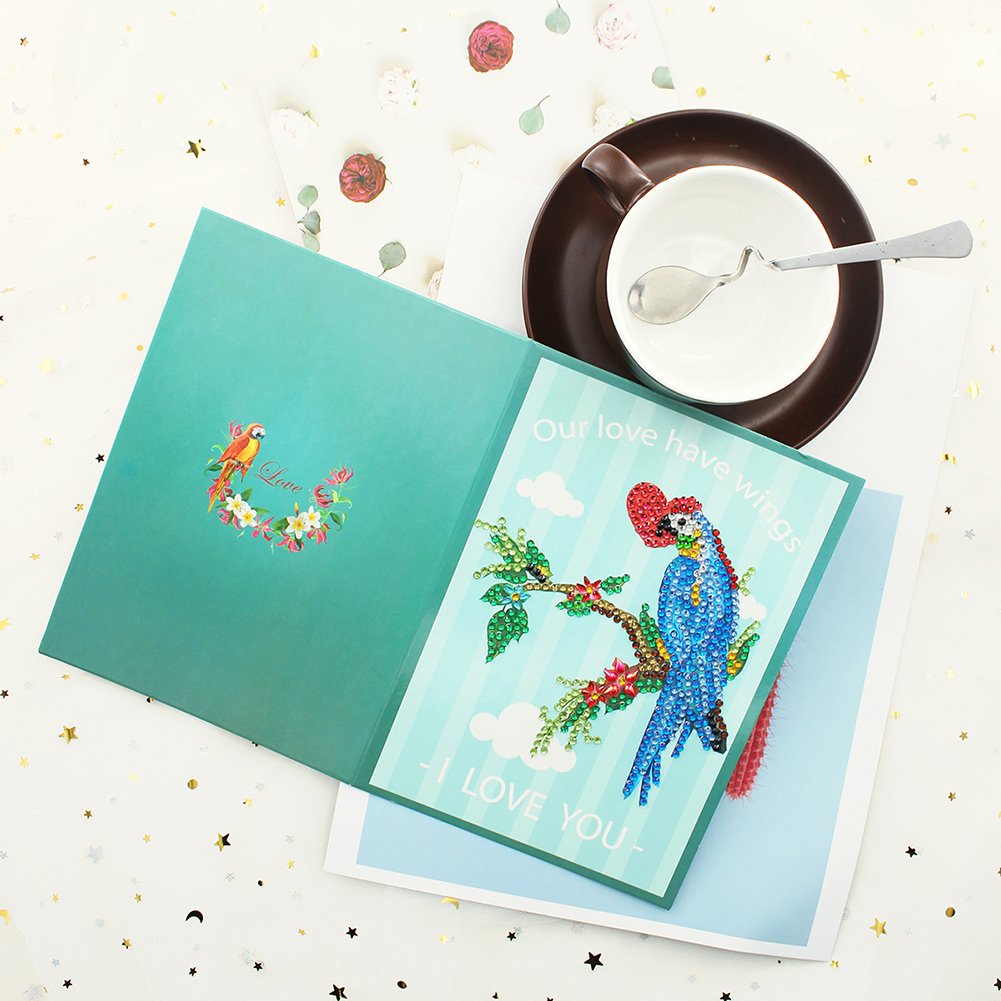 DIY Diamond Painting Greeting Card - Bird B