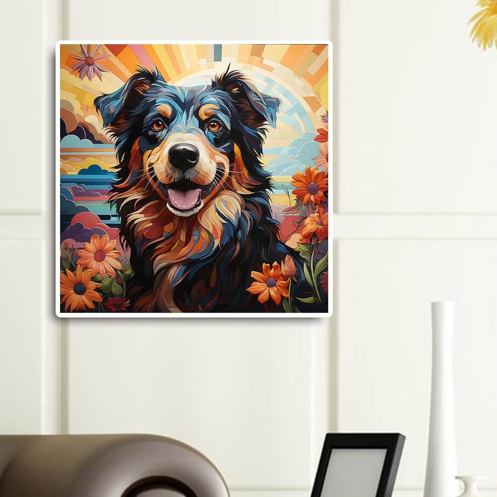 Field Dog 5D DIY Diamond Painting