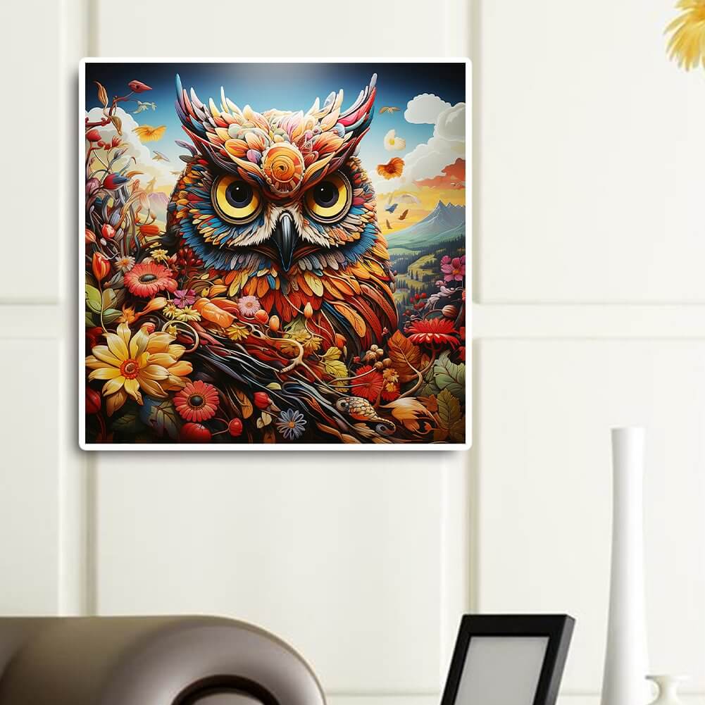 5D DIY Diamond Painting - Full Round / Square - Field Owl