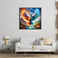 fire and ice owl diamond painting kit