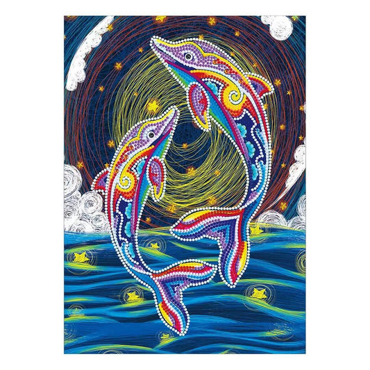 Dolphin Luminous Diamond Painting
