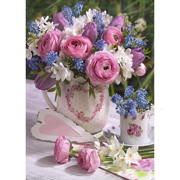 5D DIY Diamond Painting Kit Full Round Drill Flowers