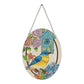 DIY Diamond Painting Vintage Hanging Ornament - Flower Bird
