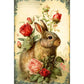 Diamond Painting - Full Round / Square - Flower Bunny (40*60cm)