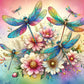 Flower Dragonflies 5D DIY Diamond Painting Kit