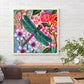 Flower & Dragonfly 5D DIY Diamond Painting Kit