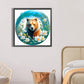 Flower Frame Bear Diamond Painting
