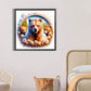 Flower Frame Bear Diamond Art