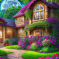 Flower House 5D DIY Diamond Painting kit