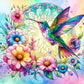 Flower Humming Bird 5D DIY Diamond Painting Kit