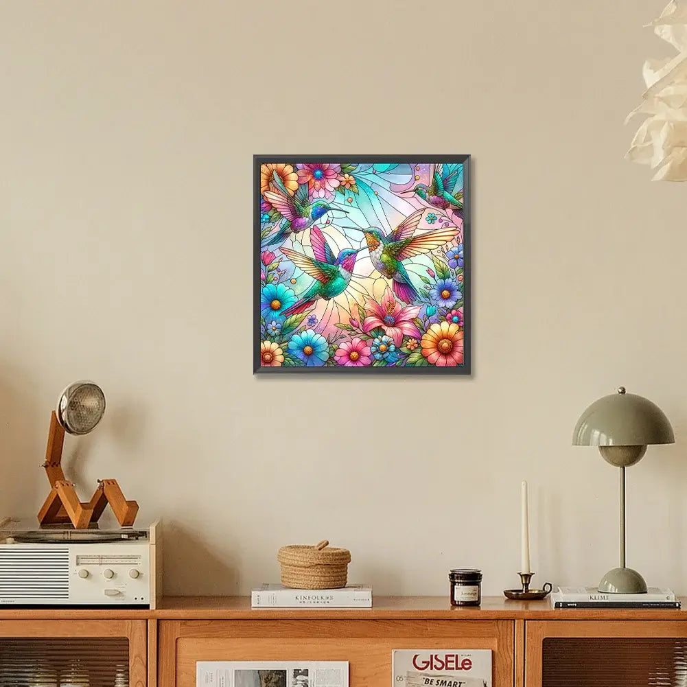  Flower Humming Bird 5D DIY Diamond Painting Kit
