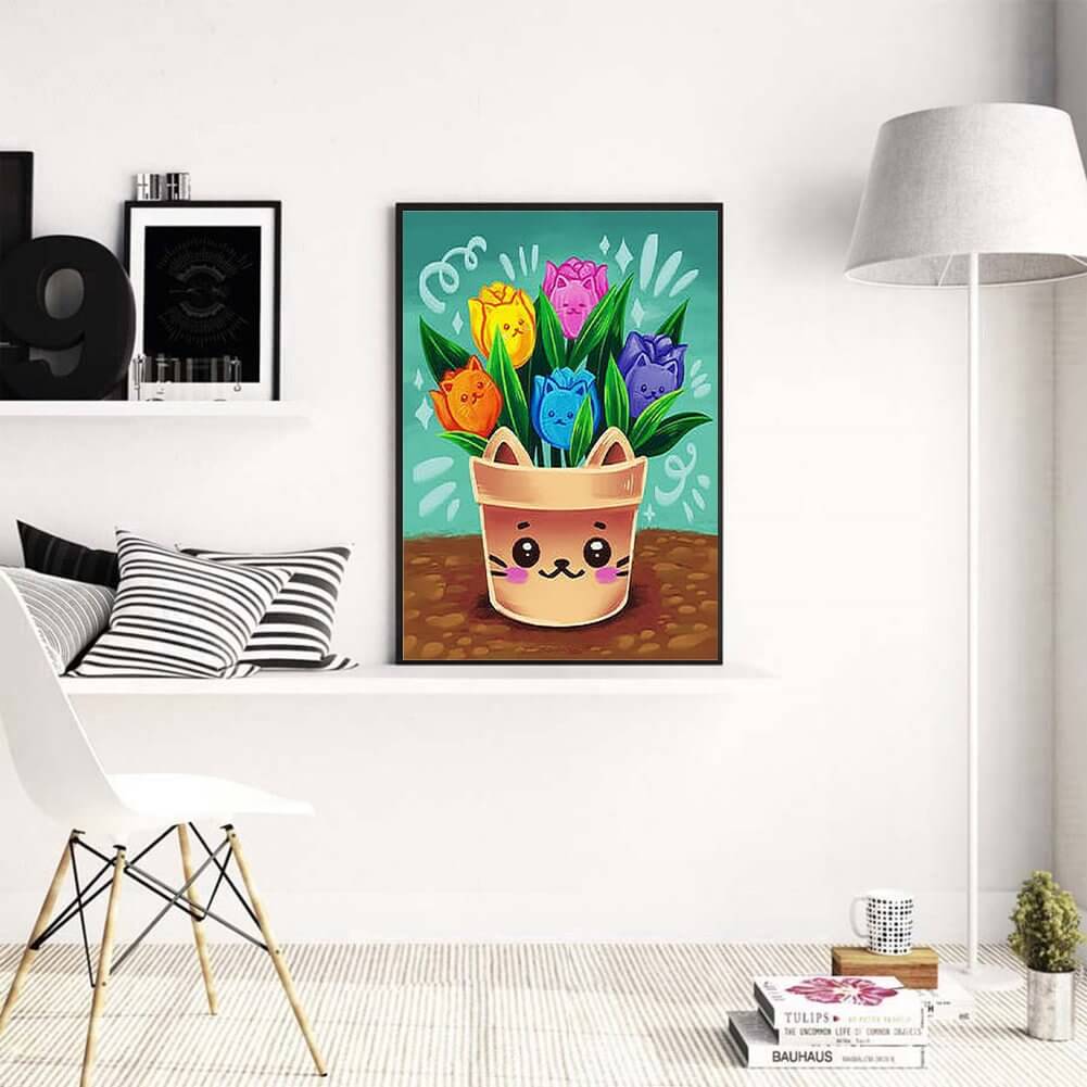 Flower Pot Diamond Painting