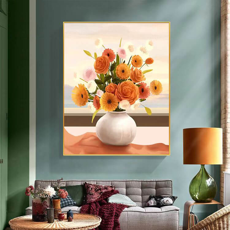 flower vase 5d diamond painting kit