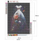 flower wedding dress full drill diamond painting