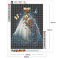 flower wedding dress full drill diamond painting kit