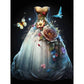flower wedding dresses full drill diamond painting kit
