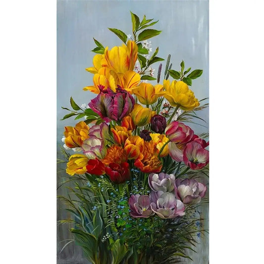 5D DIY Flowers Diamond Painting