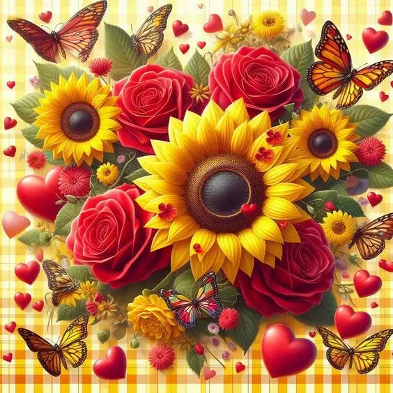 Beautiful Flowers 5D DIY Diamond Painting