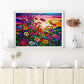 flowers stained glass diamond painting kit