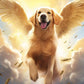 5D DIY Flying Dog Diamond Painting