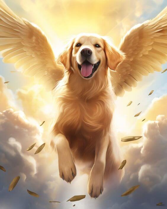 5D DIY Flying Dog Diamond Painting