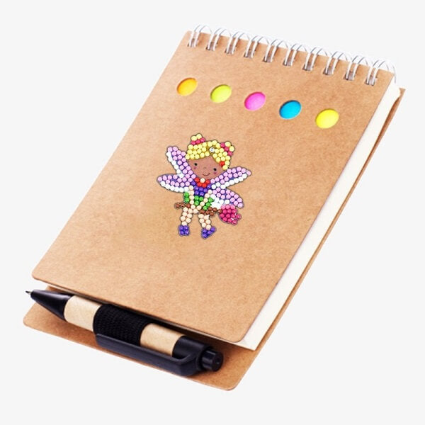 flying princess diamond sticker on notebook cover