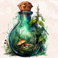 5D DIY Diamond Painting Kit - Full Round / Square - Forest Bottle