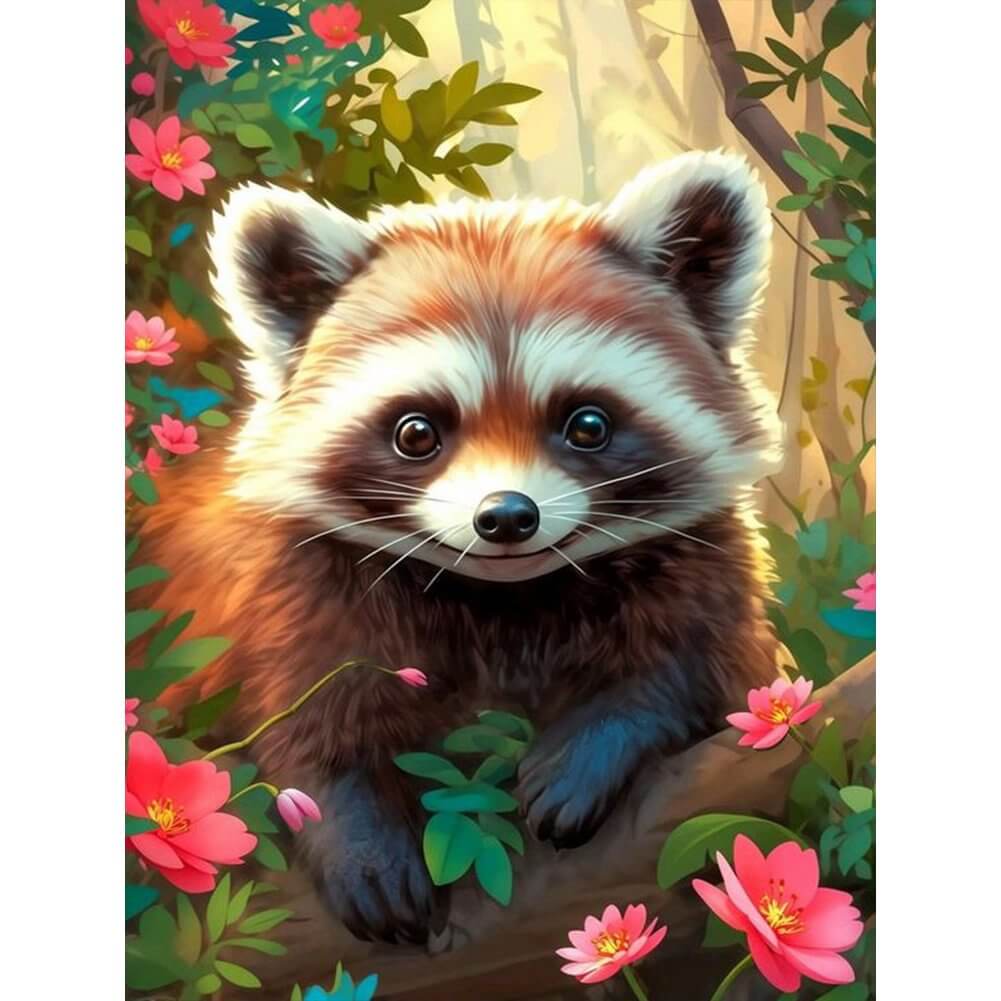 Forest Raccoon 5D DIY Diamond Painting