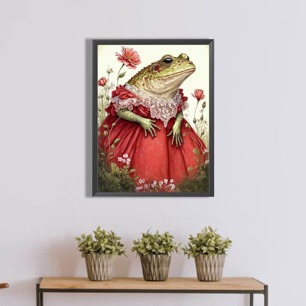 frog lady full drill diamond art kit