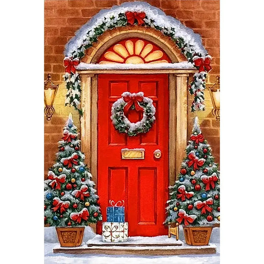 Front of The Door 5D DIY Christmas Diamond Painting