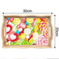 DIY Fruit Diamond Art Decor Wooden Food Serving Tray Size