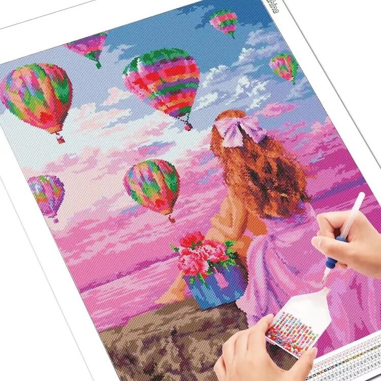 full drill air balloon festival 5d diamond painting kit